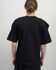 T-SHIRT WITH FLORAL DETAILS black