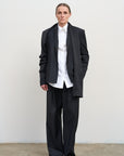 TAILORED WOOL-BLEND JACKET WITH TWISTABLE SLEEVES