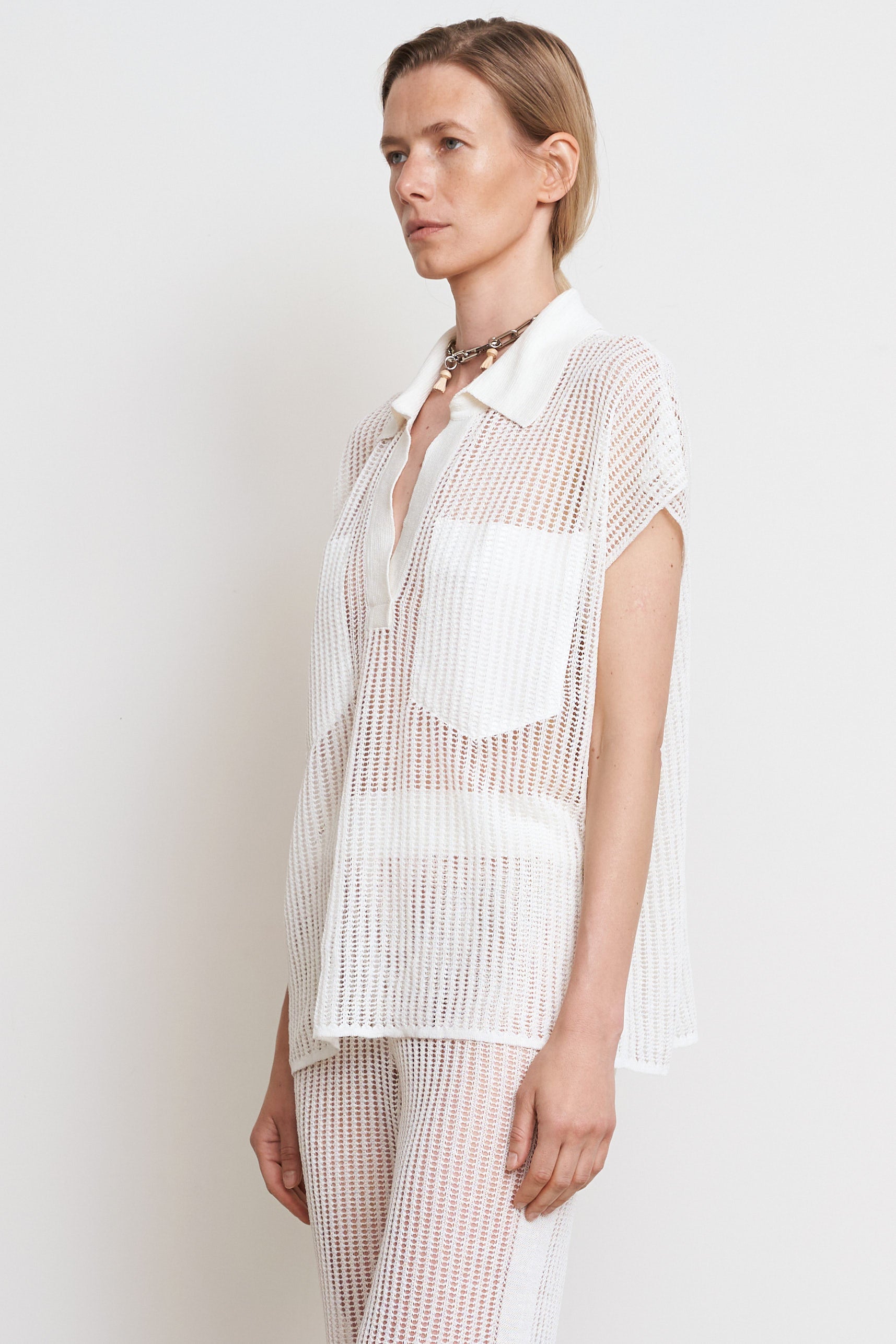 TRANSPARENT KNITTED TOP