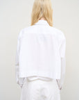 WAIST- CUTOUT COTTON SHIRT