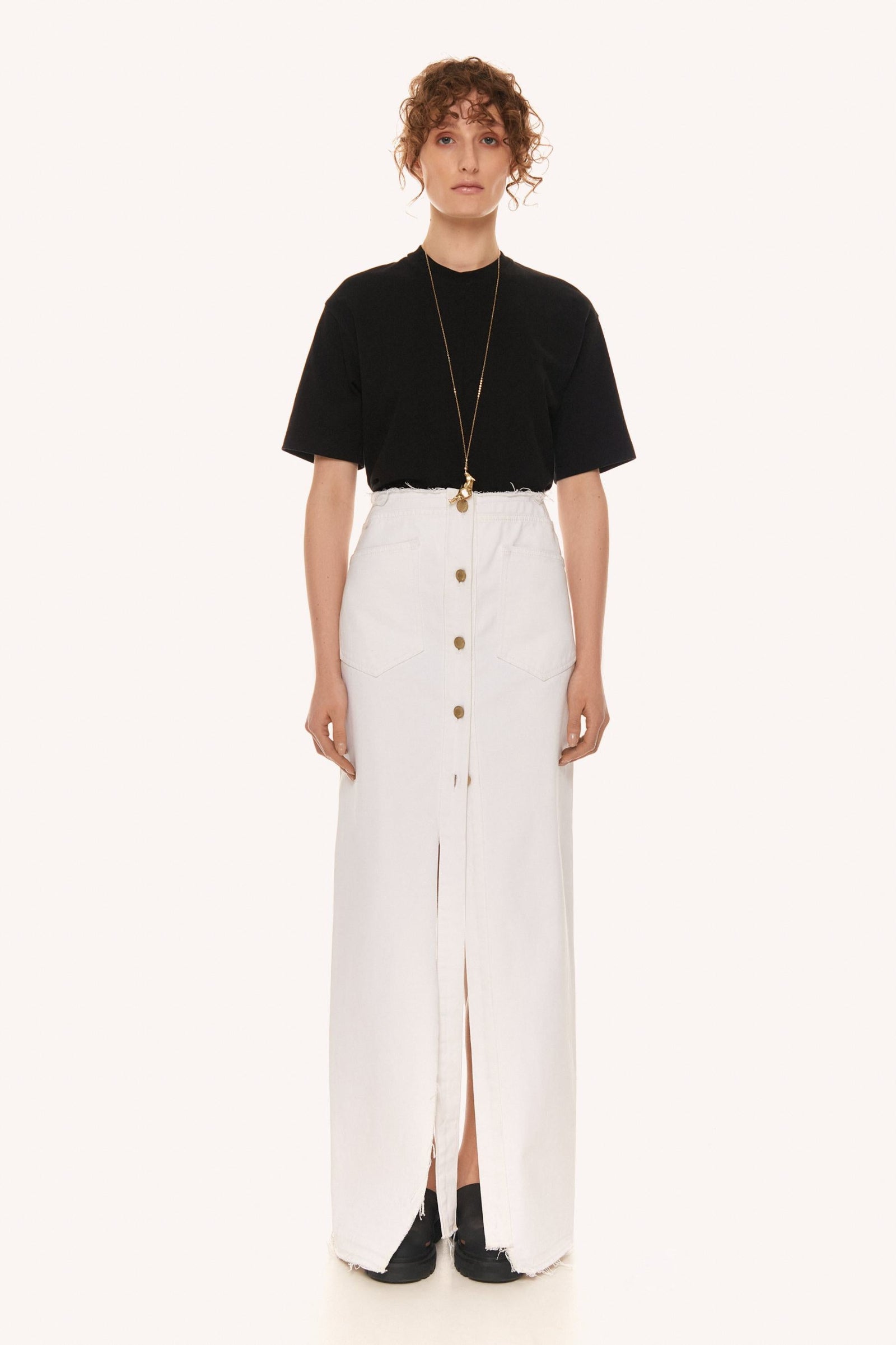 WHITE ELISE SKIRT