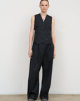 WIDE-LEG TROUSERS WITH ADJUSTABLE WAIST