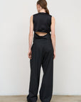 WIDE-LEG TROUSERS WITH ADJUSTABLE WAIST back