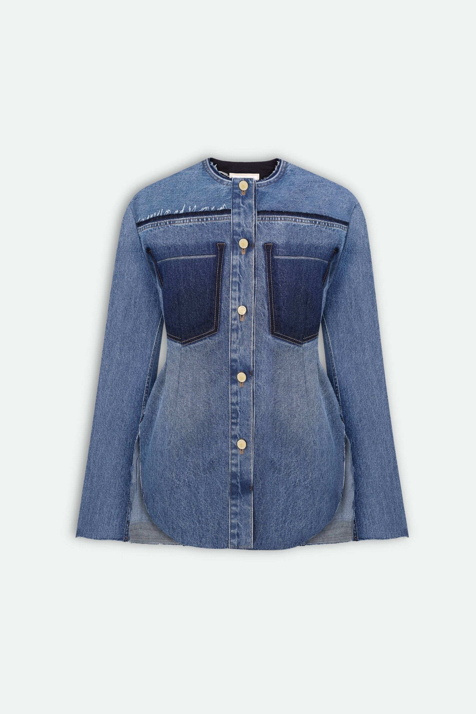 Waist Fitted Denim Jacket 4