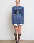 Waist Fitted Denim Jacket 1