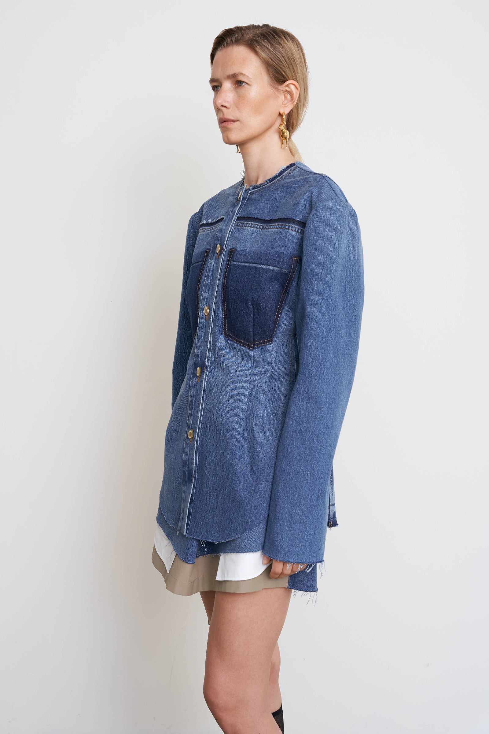 Waist Fitted Denim Jacket 2