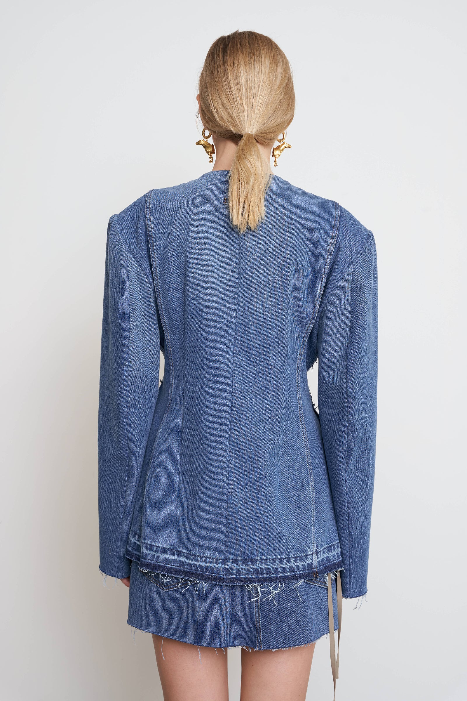 Waist Fitted Denim Jacket 3