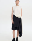 Waist Twisted Cotton T-Shirt 3