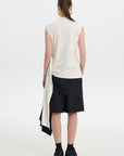 Waist Twisted Cotton T-Shirt 5