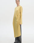 Waist Twisted Satin Blouse – Yellow 1