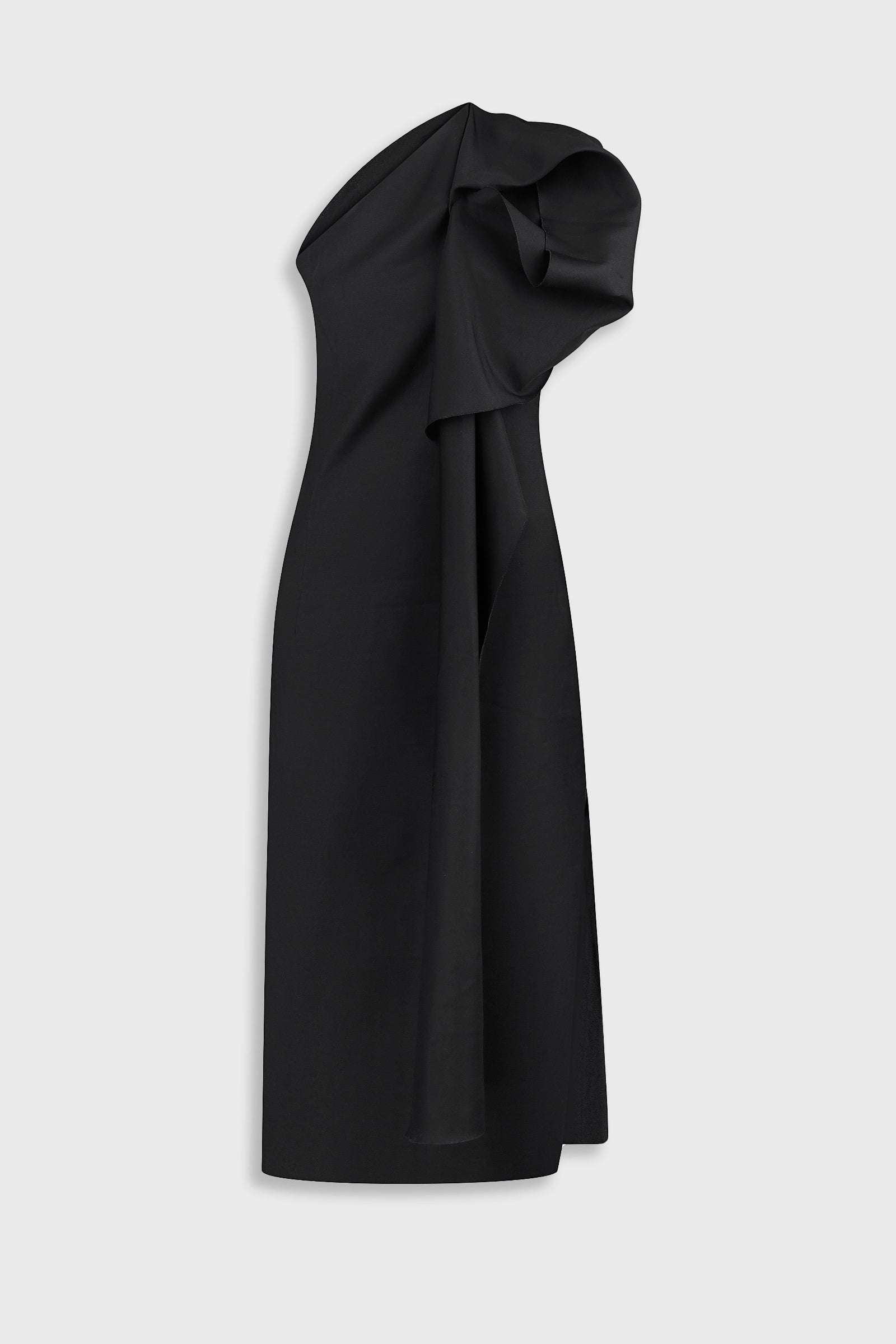 WOOL-BLEND DRESS WITH FLORAL DETAIL