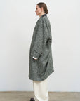 WOOL COAT WITH TWISTED BACK 1