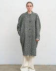 WOOL COAT WITH TWISTED BACK