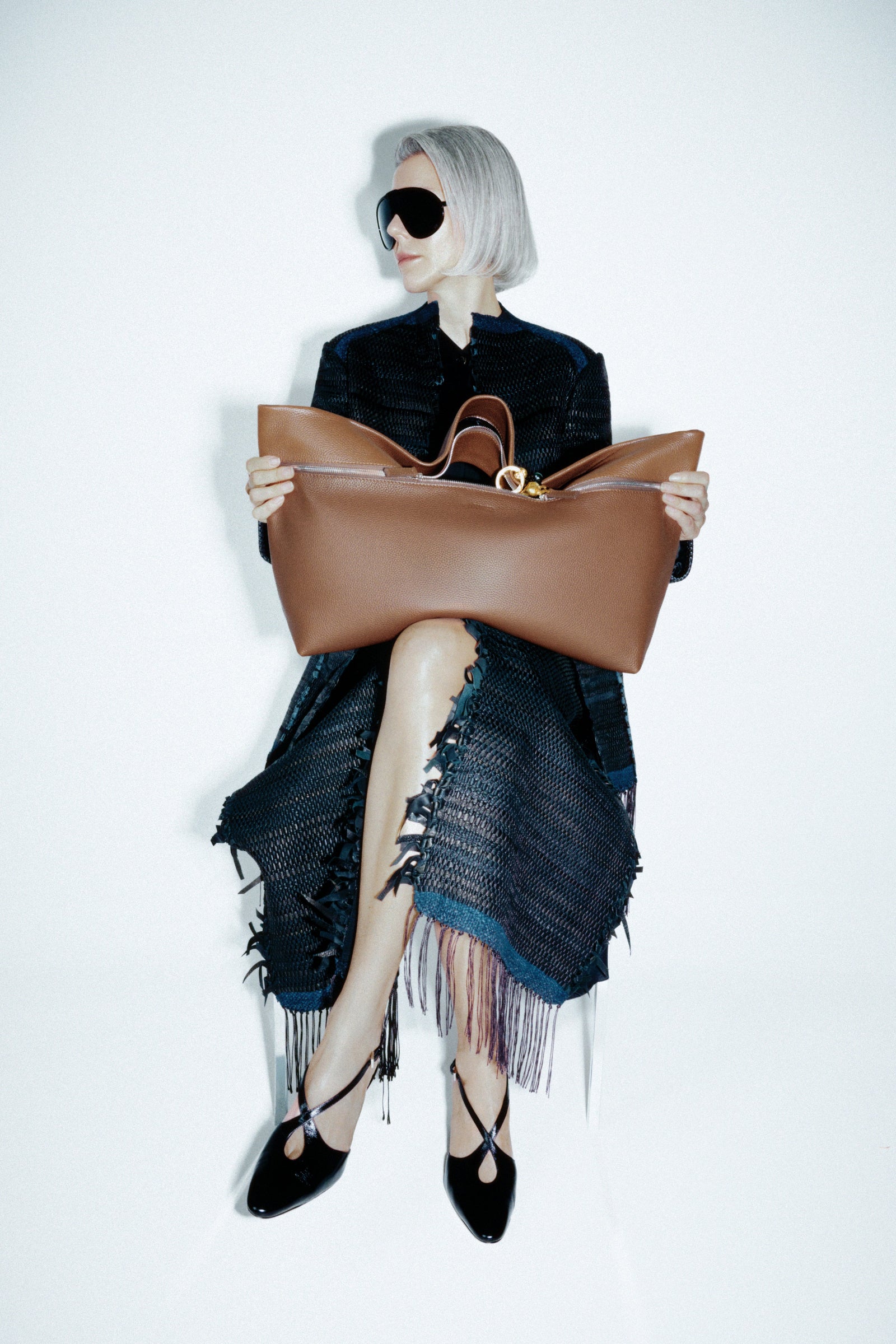 LITKOVSKA Zip Bag Brown – Versatile Brown Leather Bag