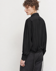 LAYERED BLOUSE WITH TUCKED HEM