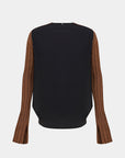 WOOL-BLEND VEST WITH DRAPED SIDES