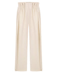 HIGH-RISE PLEATED WIDE-LEG PANTS