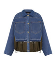 PANELED DENIM JACKET
