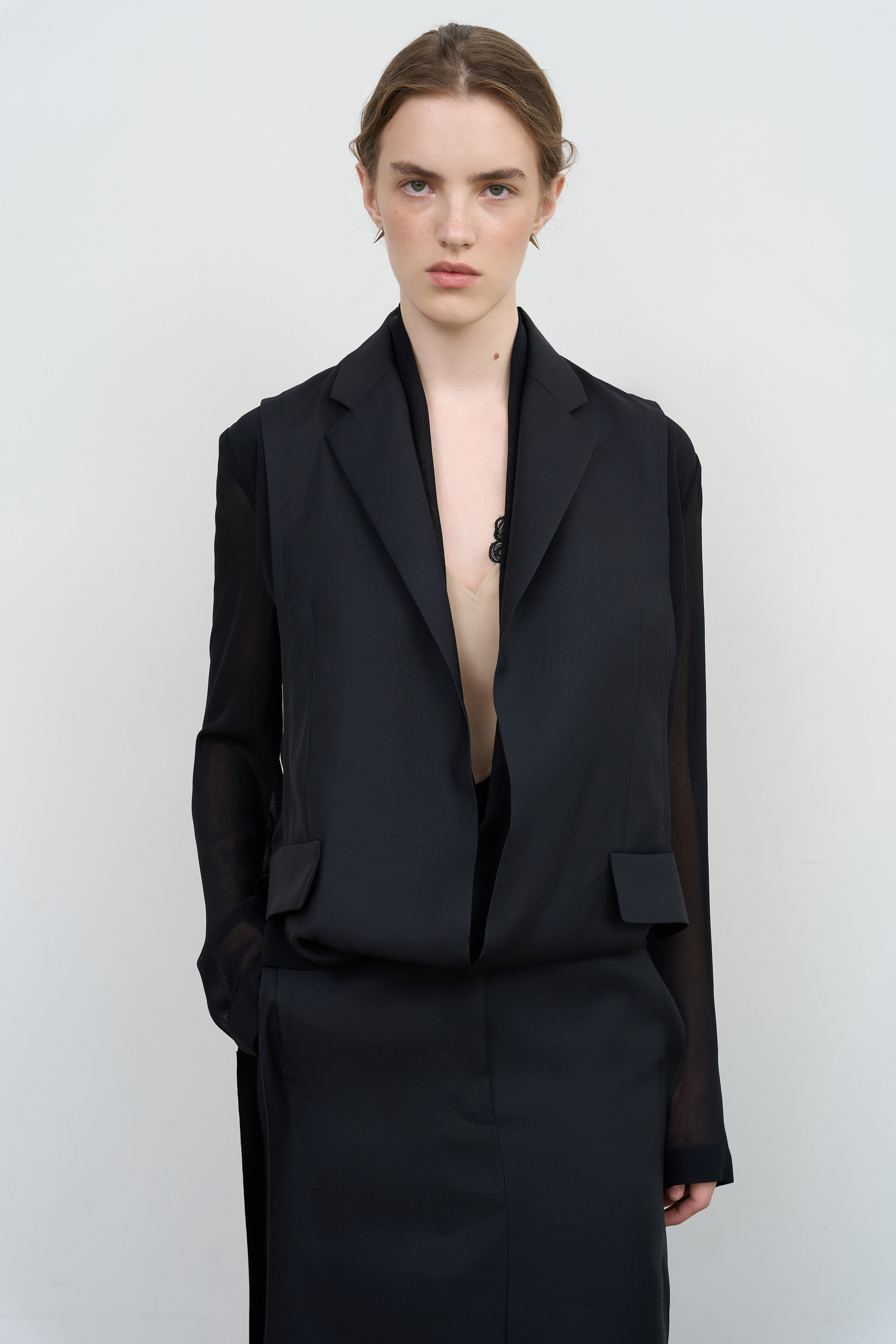 LAYERED TUCKED-HEM JACKET – Litkovska