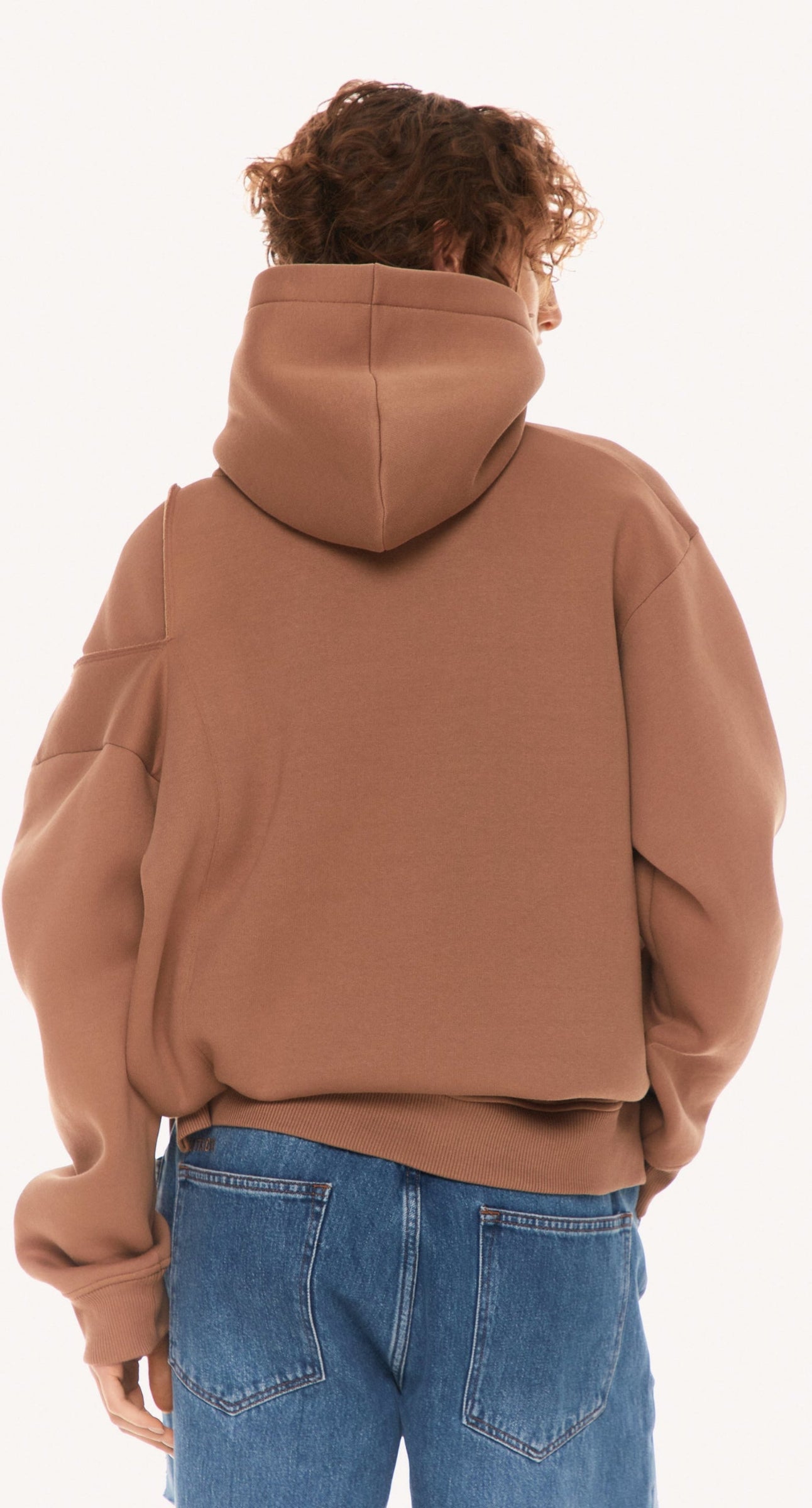 BEIGE CLEAN-CUT HOODIE 3