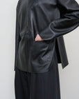 CITYSCAPE LEATHER JACKET WITH FRONT POCKET 1