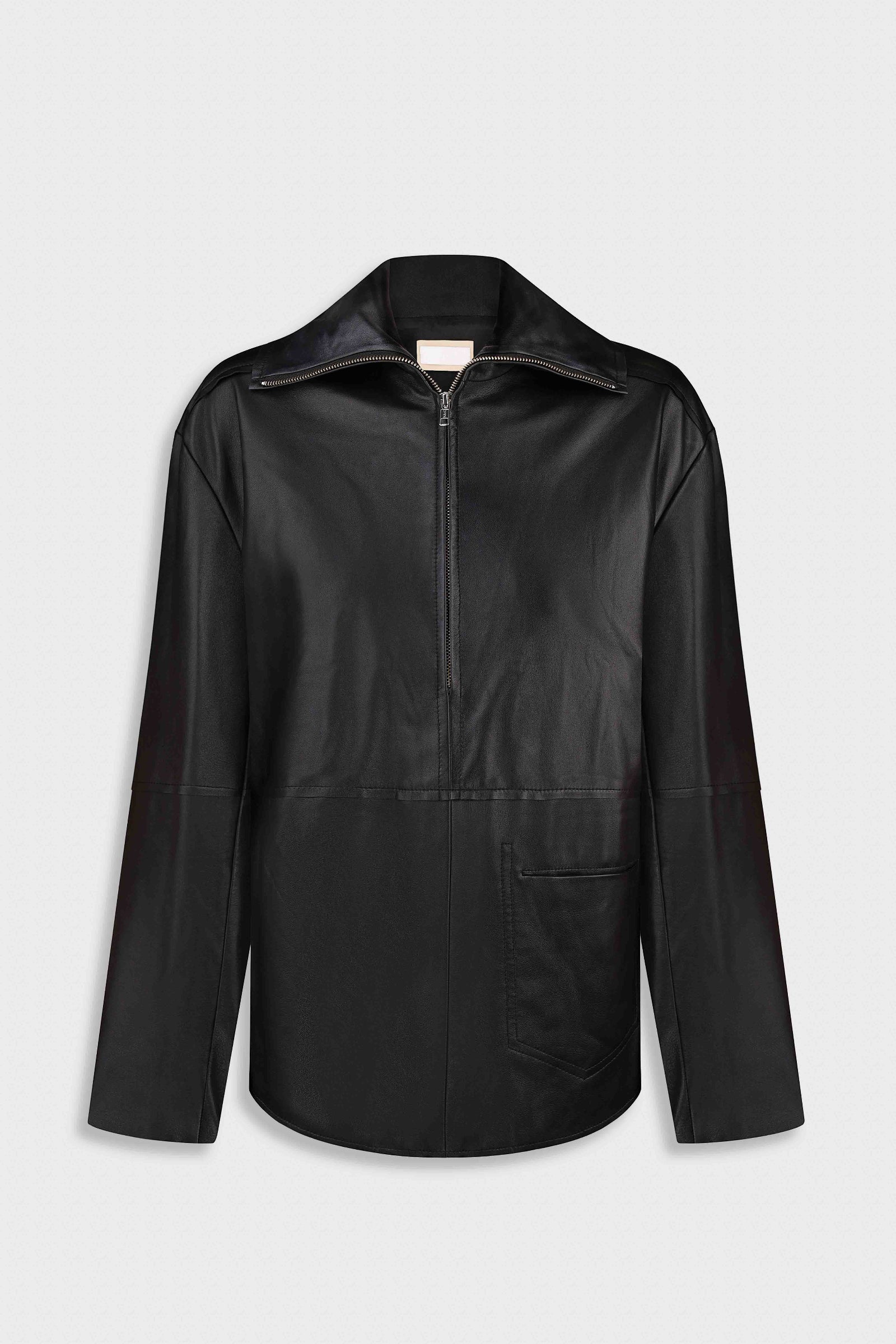 CITYSCAPE LEATHER JACKET WITH FRONT POCKET 3