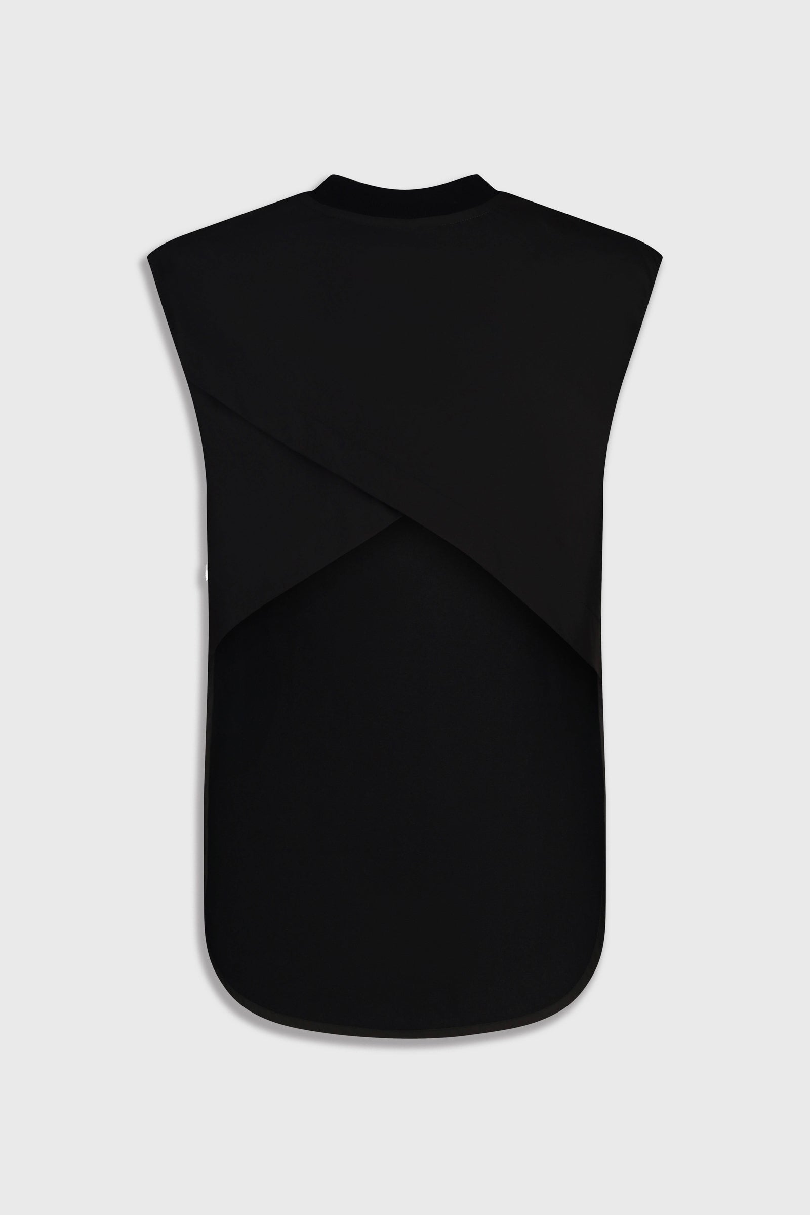Criss-Cross Back T-Shirt in Black