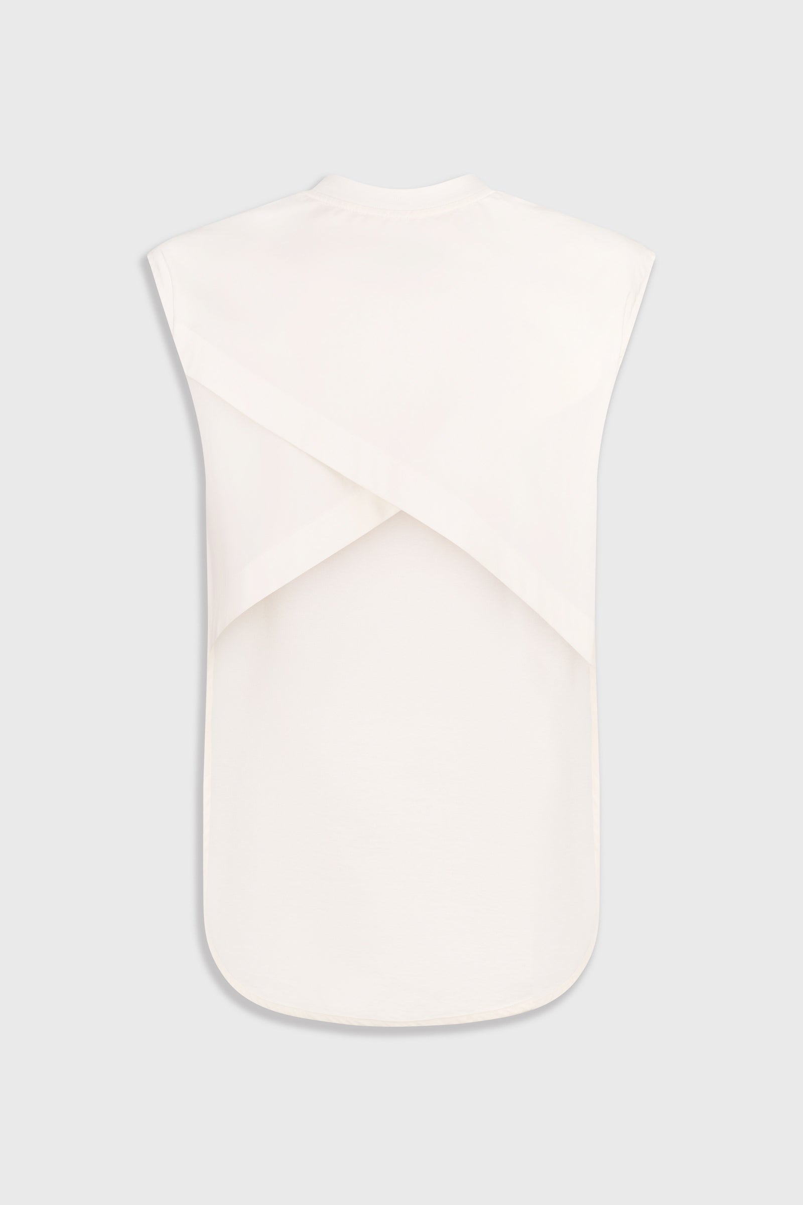 Criss-Cross Back T-Shirt in White