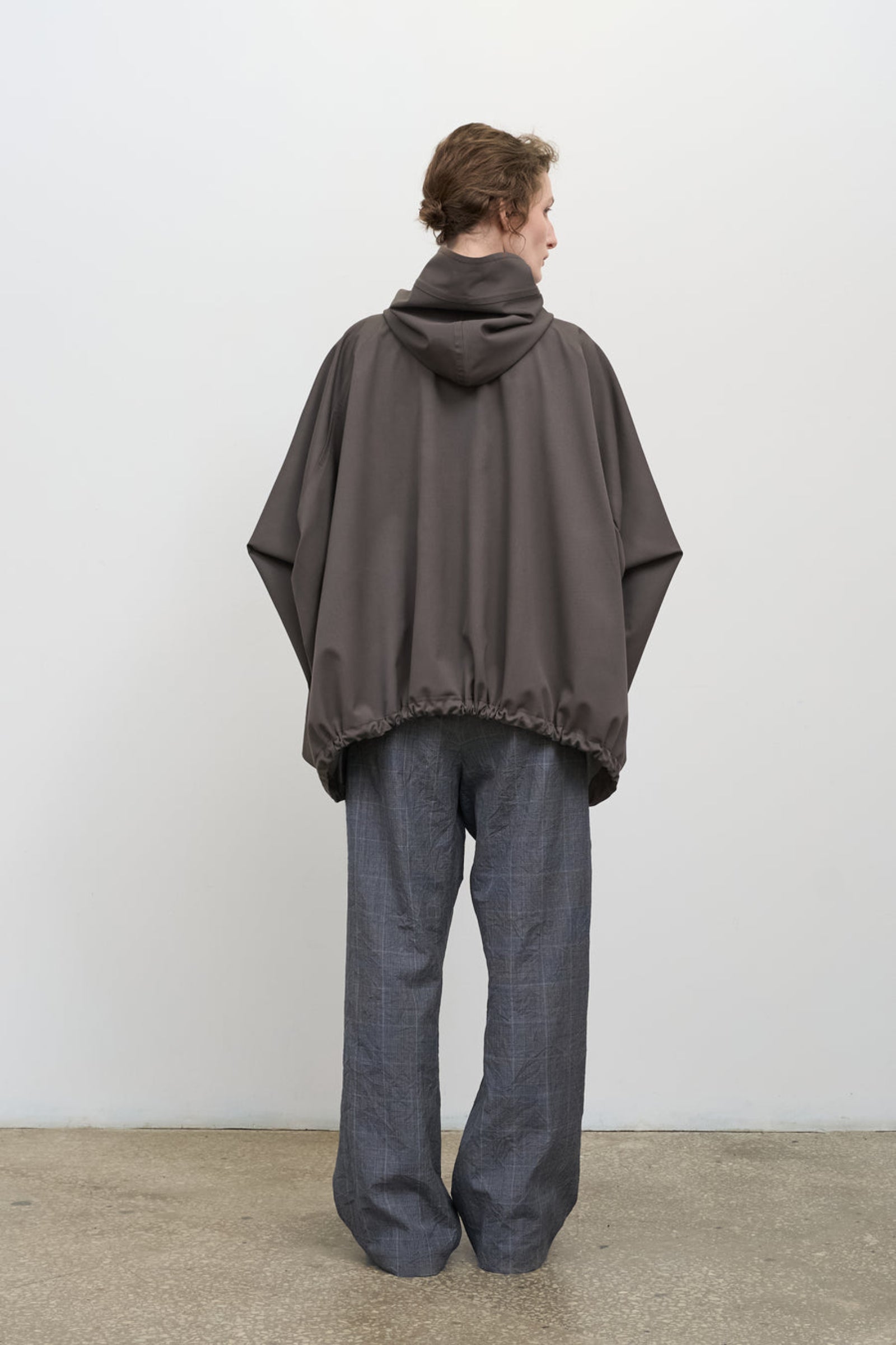 CROPPED WOOL-BLEND PARKA WITH SUITING DETAIL 1