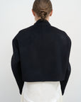 CROPPED WOOL PEACOAT