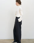 DECONSTRUCTED OFFSET-ZIP PANTS side