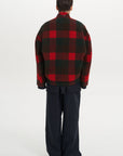 DILLIGAF BOMBER CAGED back oversized bomber jacket with double-layer bottom 