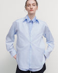 DOUBLE COLLAR POPLIN SHIRT
