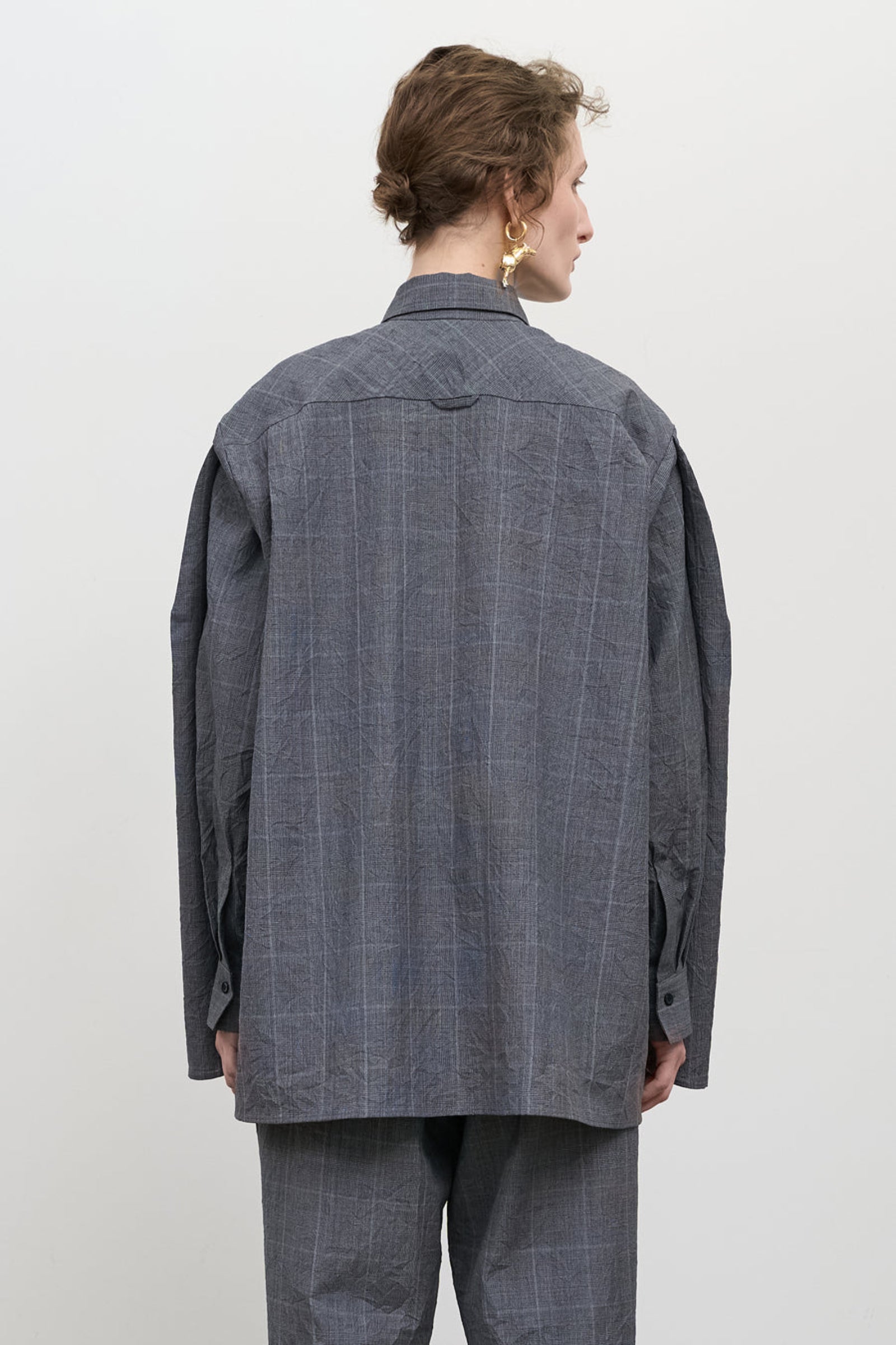 Destructed Capelet Shirt back