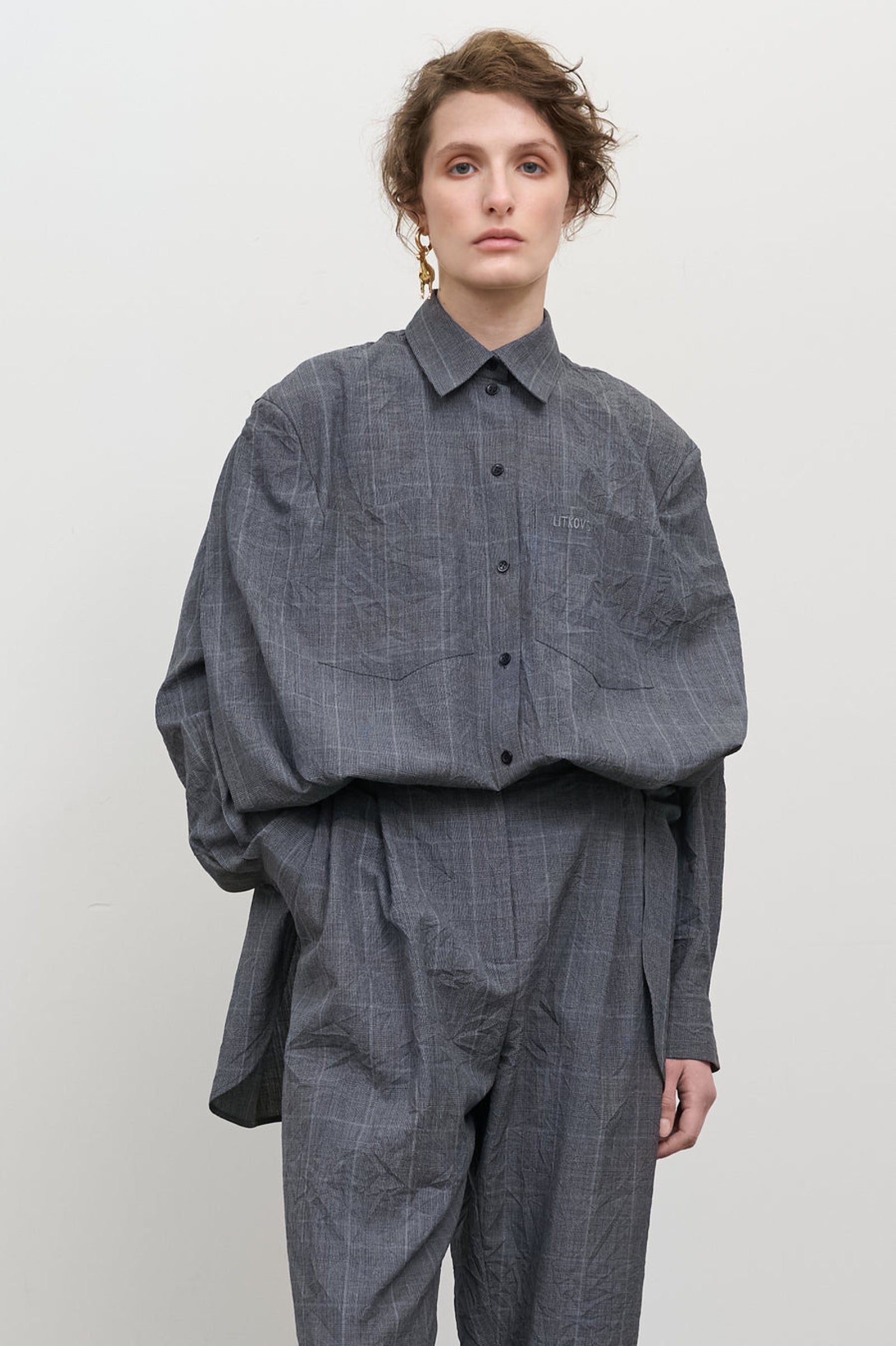 Destructed Capelet Shirt 2