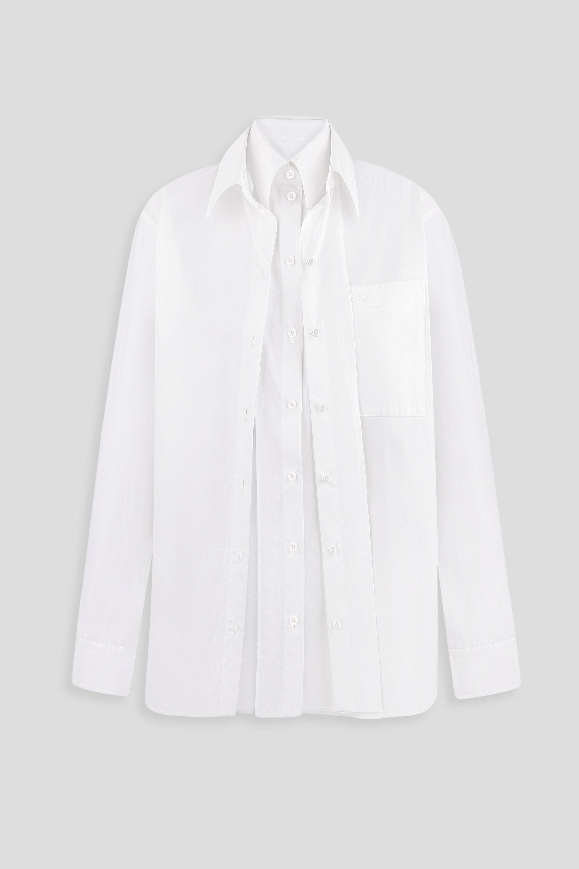 Double Collar Poplin Shirt