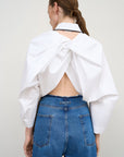 FITTED SHIRT WITH TWISTABLE SLEEVE DETAIL