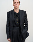 FITTED JACKET WITH TWISTED BACK DETAIL