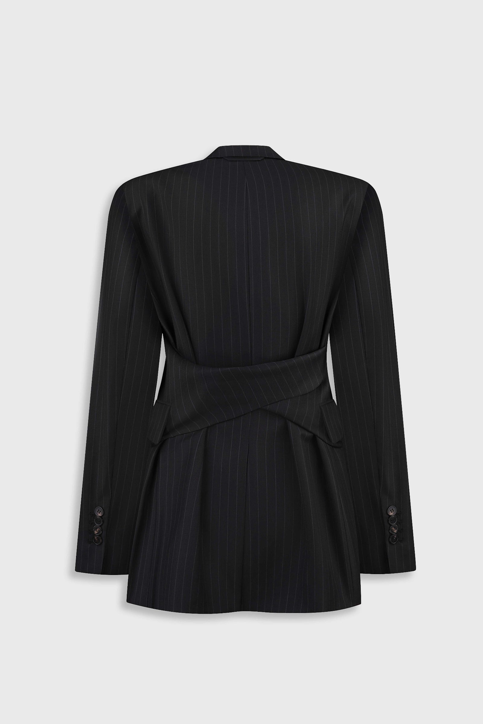 FITTED JACKET WITH TWISTED BACK DETAIL