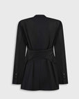 FITTED JACKET WITH TWISTED BACK DETAIL