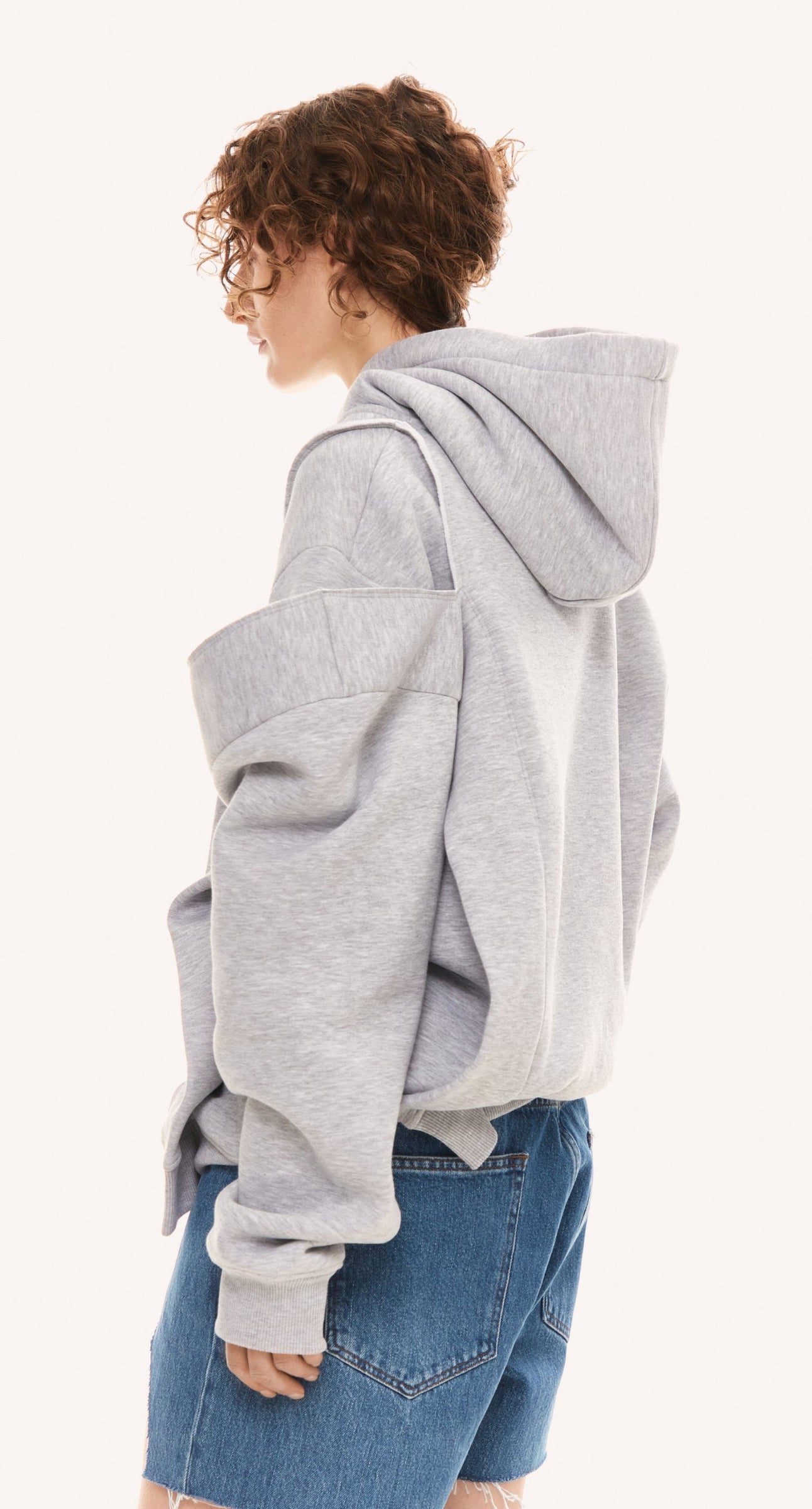 GREY CLEAN-CUT HOODIE 3