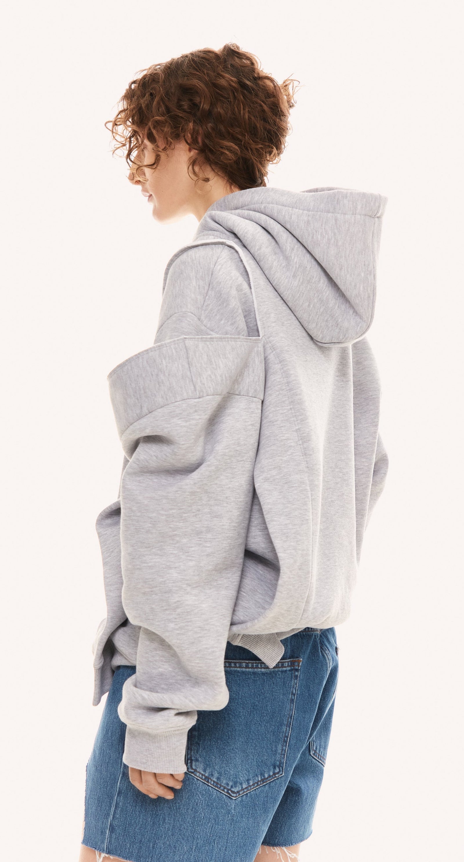 GREY CLEAN-CUT HOODIE 3