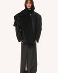 HOODED COTTON AND CASHMERE SCARF