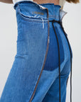 High-Rise Split Hem Jeans 