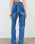 High-Rise Split Hem Jeans 1