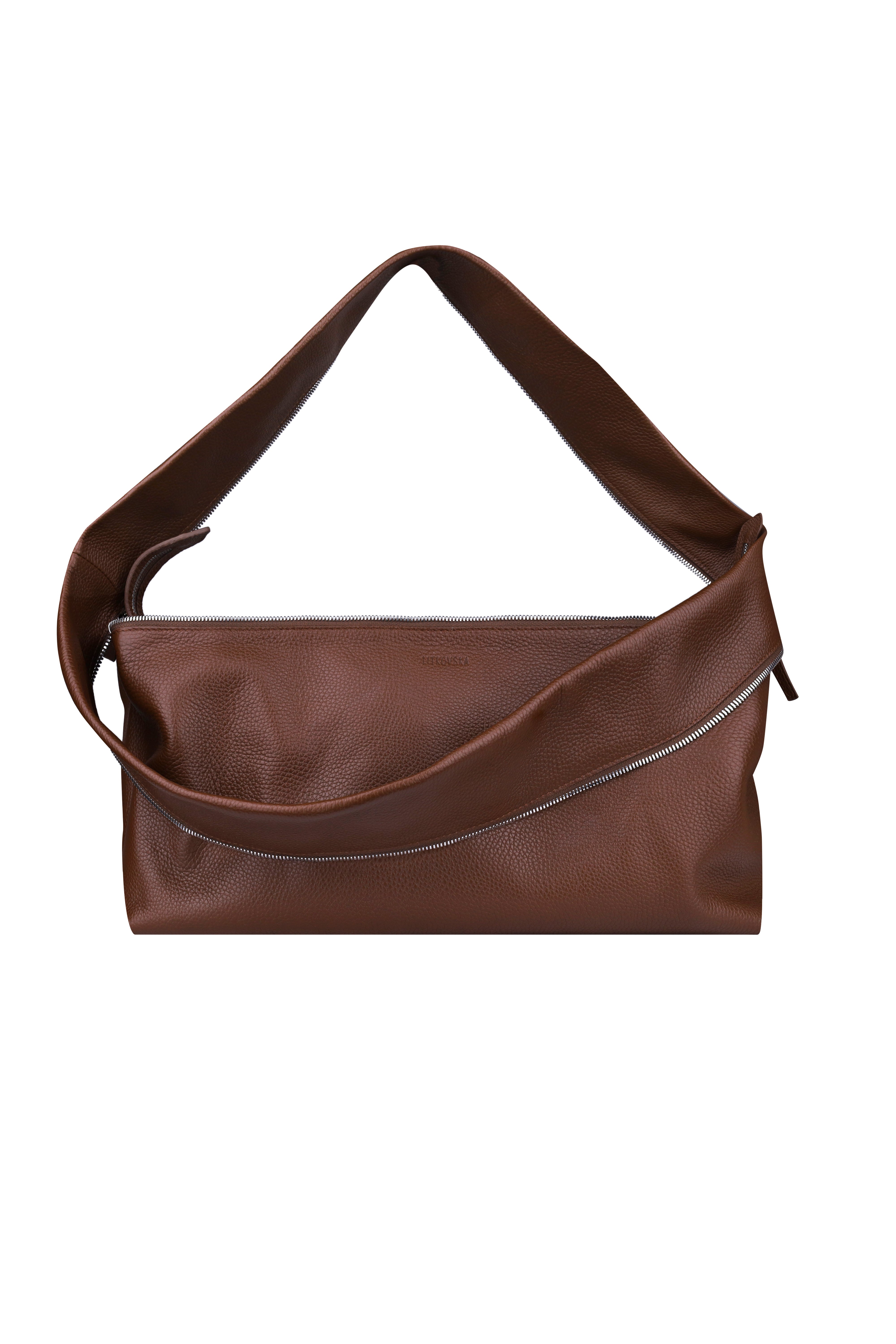 ZIP BAG BROWN