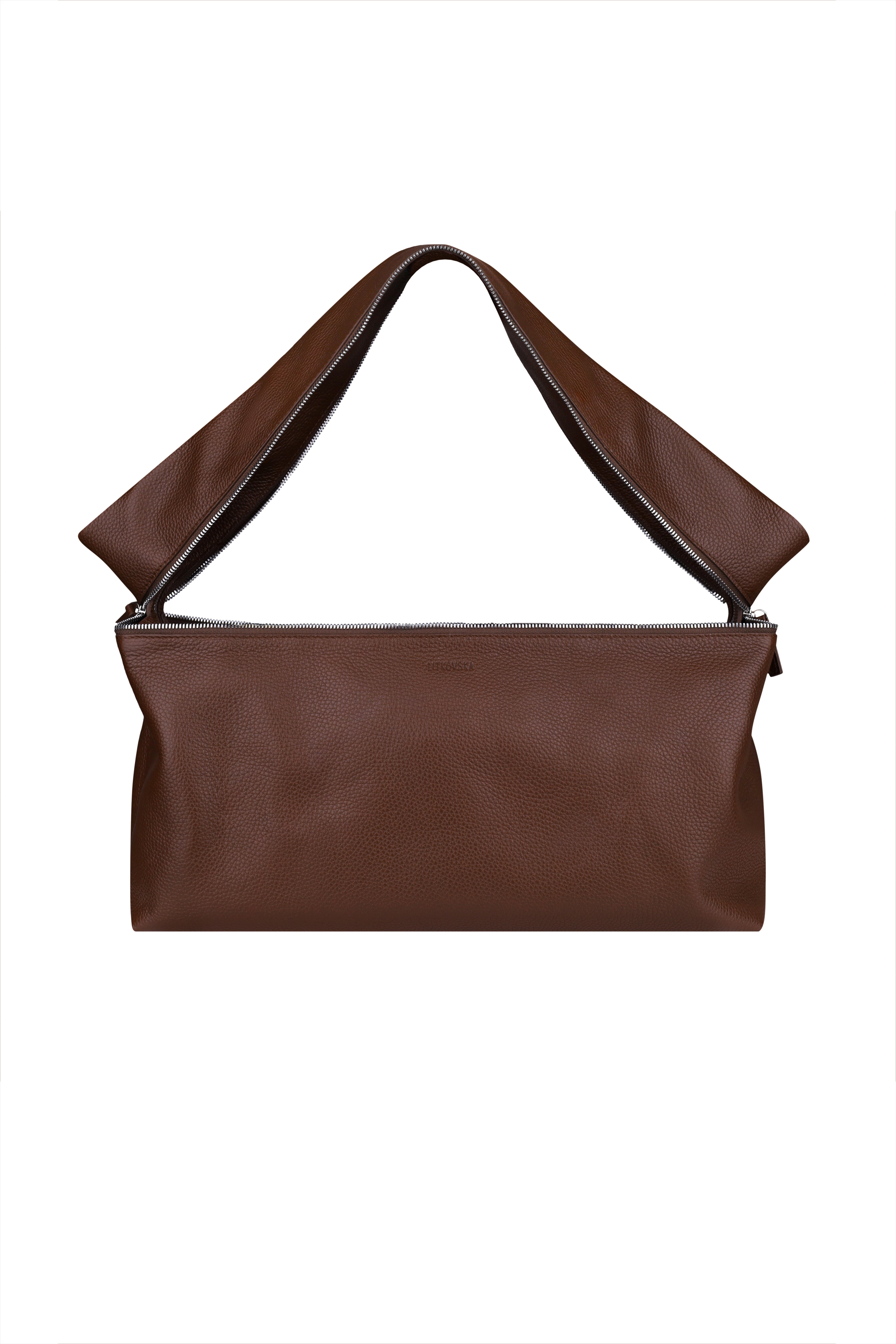 ZIP BAG BROWN