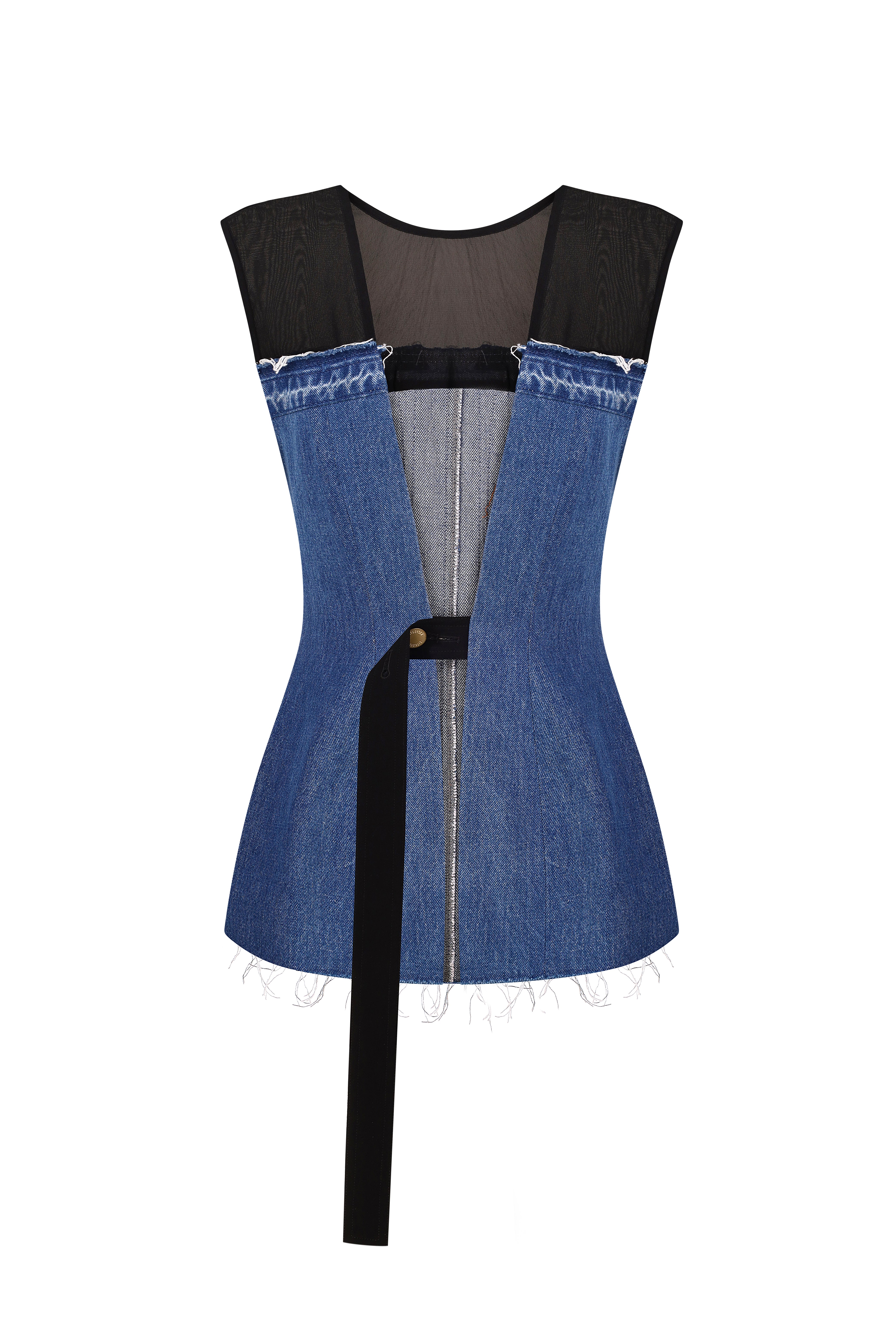 TAILORED DENIM BUSTIER – Litkovska
