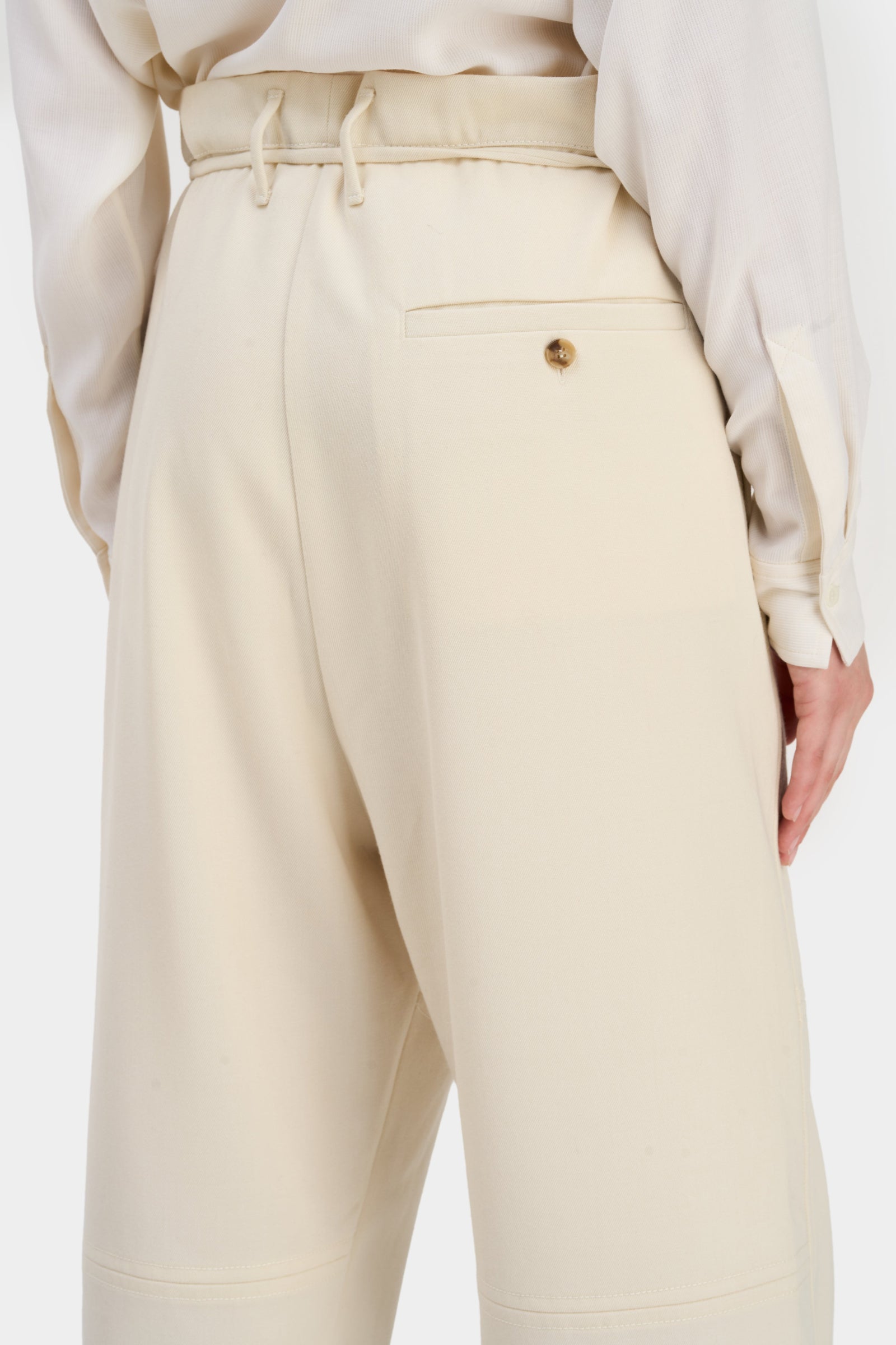 IVORY CRUSH PANTS