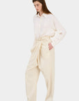 IVORY CRUSH PANTS 2